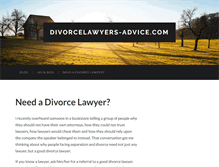 Tablet Screenshot of divorcelawyers-advice.com